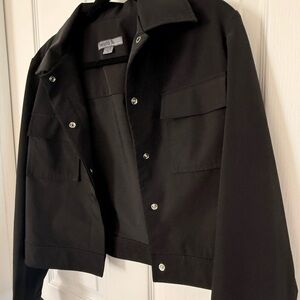 Teenflo Charcoal Button-Up Jacket